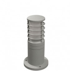 Φωτιστικό Κολωνάκι με Σκίαστρο 1xE27 30cm Αλουμινίου Γκρι IP44 9-71146